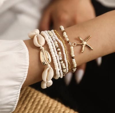 Jomide Armbandjes Set Bohemian Summer - Beige
