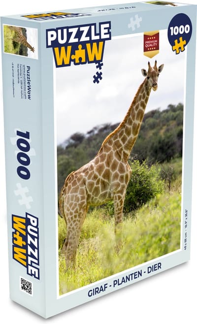 Puzzel Giraf - Planten - Dier - Legpuzzel - Puzzel 1000 stukjes volwassenen