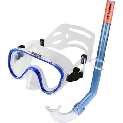 Seac kinder snorkelset Marina - silicone - blauw