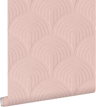 ESTAhome behang 3D-motief roze - 53 cm x 10.05 m - 131108