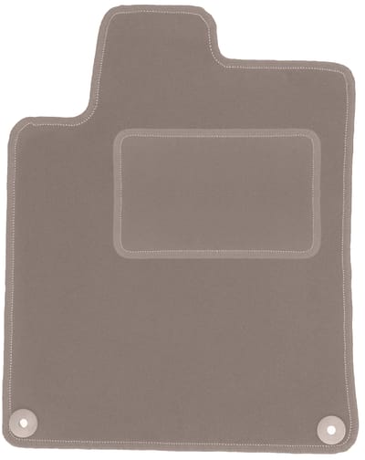 Beige bestuurdersmat voor: Peugeot 407 coupé, sedan, stationwagen (2004-2011)
