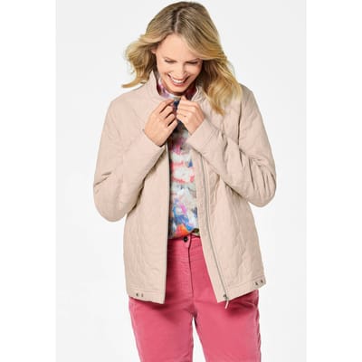 Jasje met honingraatpatroon - steengrijs - Gr. 38 van Goldner Fashion