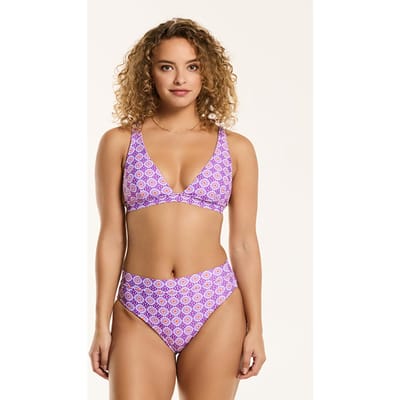 Shiwi Ladies Amy Bikini Set Porto Tile Summer Purple Tile Size: 34 | Bikinis Outlet | Dames | Paars
