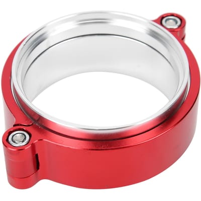 Collier d'admission turbo 76 mm HD VBand Alliage d'aluminium Automobile pour tuyaux d'intercooler 3 pouces white