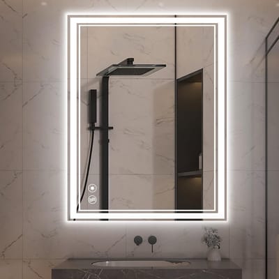 Verlichte Badkamerspiegel met Anti-Damp en Dimbare LED Verlichting