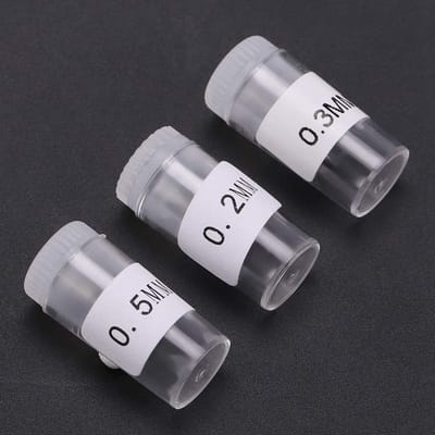 Dailygoods- Airbrush Tips Vervangset - 3 Stuks - Roestvrij Staal - 0.2mm/0.3mm/0.5mm - Duurzaam - Opbergdoos - Geschikt voor Beginners - Airbrush Nozzles