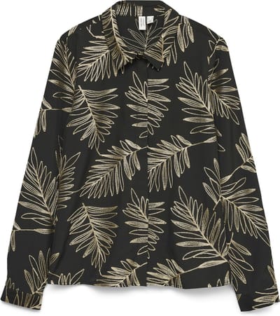 VERO MODA - VMGERTRUDE L/S SHIRT WVN BTQ GA - Dames - Blouses