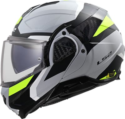 LS2 FF910 Advant II Triple Licht Grijs Systeemhelm - Helm