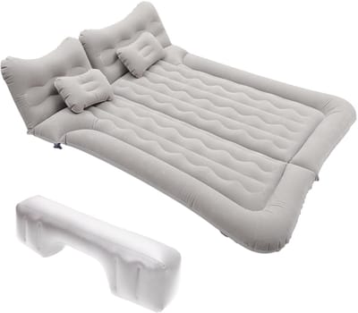 Dailygoods- Luchtmatras 1 Persoons - Autoluchtmatras - Waterdicht PVC - 6-Kamerontwerp - Draagbaar - Afmetingen 175x130x10cm - Campingmatras