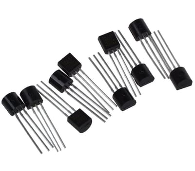 Dailygoods - Digitale Temperatuursensor - 10x DS18B20 - Meetbereik van -55°C tot +125°C - TO92 Formaat - Programmeerbare Resolutie - Geschikt voor Div...