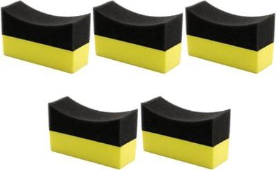 Band Applicator - Reinigingspads - Auto Onderhoud - Ergonomisch Ontwerp - 5 Stuks - Zwart