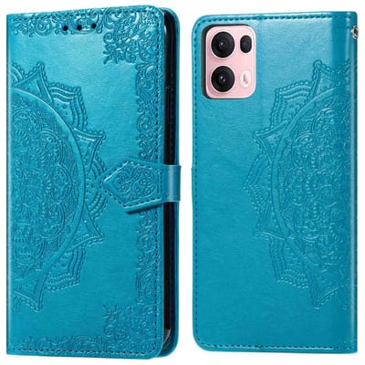 imoshion Hoesje - Geschikt voor Oppo Reno 13 Pro - Mandala Bookcase - Turquoise