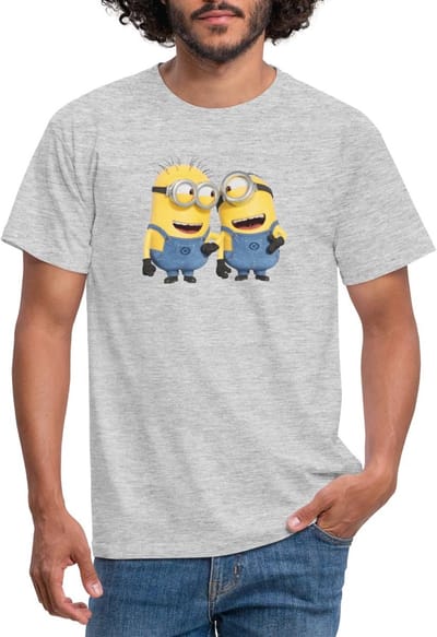 Minions Phil En Stuart Grappig T-Shirt Heren