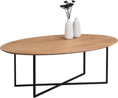 Stijlvolle Houten Salontafel 115x70 cm in een warme Bruine Kleur