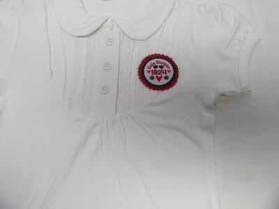 dirkje , meisje, t-shirt polo wit , 1924 , 2 jaar 92
