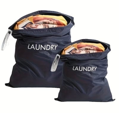 Waszak – Grote Waszakken – Waszak voor Op Reis – Beschermzak voor Wasmachine – Waszak groot – Waszakken voor wasgoed – Opbergtas Wasnet voor Kleding & Ondergoed – Herbruikbaar & Duurzaam – 60x45CM - 2 stuks