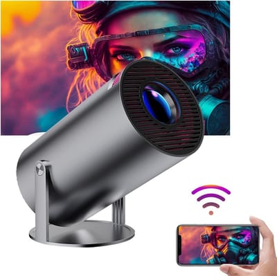 Mini beamer inclusief 84inch scherm - Mini projector - Mini beamer smartphone - Mini beamer met wifi en bluetooth.