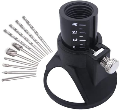 Multifunctionele Snijgids voor Dremel Gereedschap - HSS Frees, Boor en Precisie Snijden - 11-delige Set voor Nauwkeurig Werk