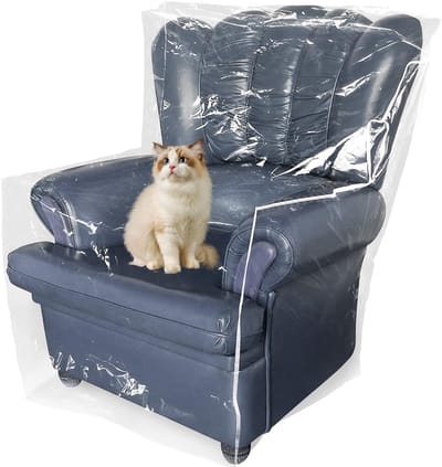 Dailygoods- Bankhoes Transparant - Krasbescherming - Duurzaam - Waterdicht - Onderhoudsvriendelijk - Bescherming tegen dierenharen - Stoelhoes