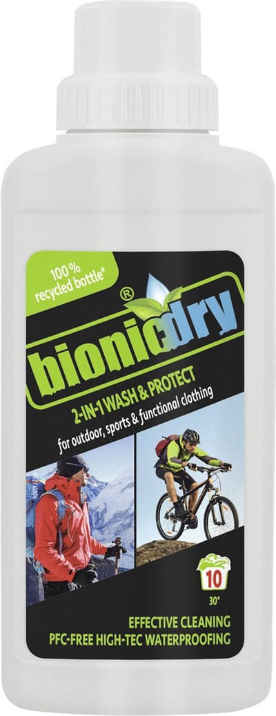 bionicdry 2-in-1 Wash & Protect wasmiddel en impregneermiddel in 1 wasbeurt