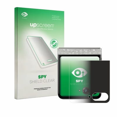 upscreen - privacy screenprotector voor Motorola Razr 70 (Achterdisplay) - Folie Beschermfolie Blauwlichtfilter