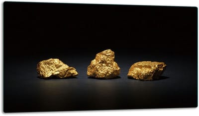 TMK ArtDeko Serie - Snijplank - 52x30cm - Glazen Bescherming - Gouden Design