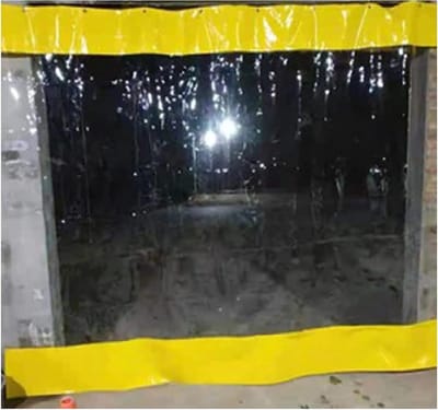 Outdoor Gordijn - Transparant Tarp - Terras Beschermen - 100% Weerbestendig - 2.5x3m - Helder