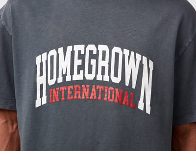 Home Grown International T-Shirt, grijs