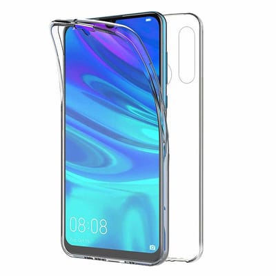 Ntech Hoesje Geschikt voor Huawei P Smart Plus (2019) Dual TPU Case hoesje 360° Cover 2 in 1 Case ( Voor en Achter) Transparant