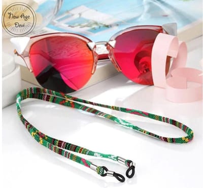 New Age Devi Brillenkoord Kleurrijk Groen Geel Rood Zonnebril Katoenen Strap Eyewear Etnisch Touw Brilketting