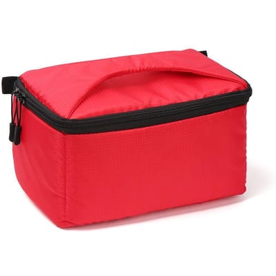 1 pièce Sac d'appareil photo DSLR SLR Portable Imperméable Housse d'insert Étui à Compartiments Rembourrés Pour Canon Sony rouge