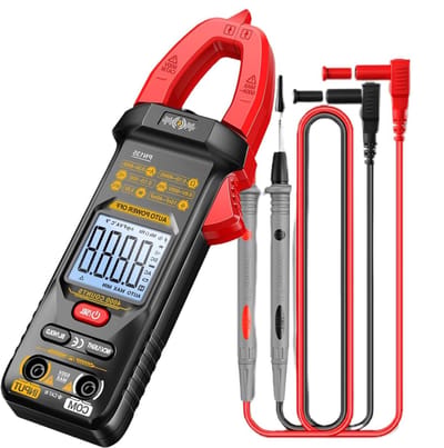 Tang Multimeter - Elektrische Tester - Elektrische Diagnostiek - Verlicht LCD - 4000 Tellingen - Rood