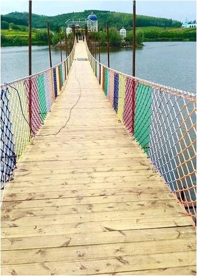 Tuinkoord, Speeltuinhek Decoratienet, Kinderschommel Veiligheidsnet, Outdoor Breiladder Balkon Trap-Beschermingsnet, Geweven Kleur Vrachtnet (Maat: 2 x 3 m (6 x 9 ft)