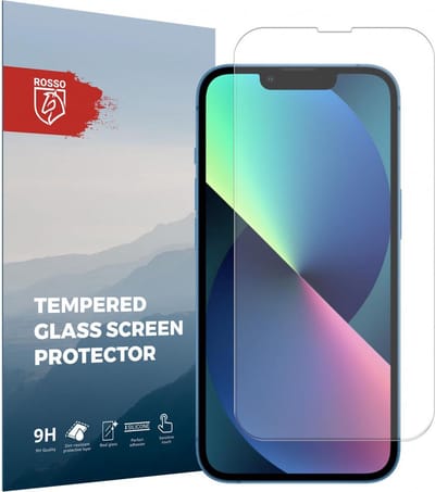 Rosso Screen Protector Geschikt voor Apple iPhone 13 / 13 Pro 9H Tempered Glass - iPhone 13 (Pro) - Case Friendly - Gehard Bescherm Glas