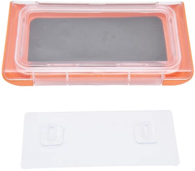 Dailygoods- Douchetelefoonhouder Waterdicht - Telefoonhouder Badkamer - Telefoondoos 360 Graden Rotatie - Geschikt voor Mobiele Telefoons tot 6,8 inch - Hooggevoelig Aanraakscherm - Inclusief Muurbevestigingslijm
