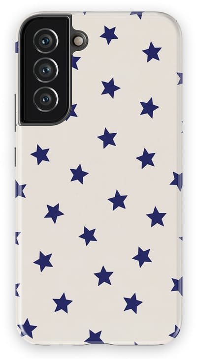 DripCase Hoesje Samsung Galaxy S22 Plus | Sterren Design | Magnetisch Opladen | 2-in-1 Ontwerp | Stars Backcover Classic Navy