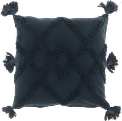 D- Unique Living | Kussen Eliaz 45x45cm black | Kussen woonkamer of slaapkamer