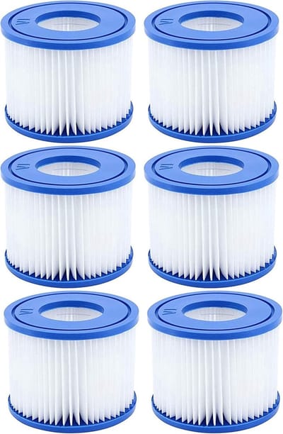 6 stuks - spa filter - Geschikt voor Bestway I Intex E Type VII /D/VII - filterelement - filterelement bestway 58318