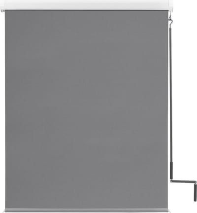 Rolgordijn met Crank - Donkergrijs - 100x240cm - Verduisterend - Luxaflex