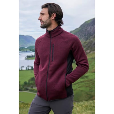 Mountain Warehouse Heren Treston Full Zip Fleecejack (Bourgondië)