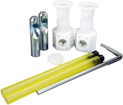 Wandmontage Toilet Connector Hardware Kit met bouten en compressie pakkingen voor standaard toilet integratie