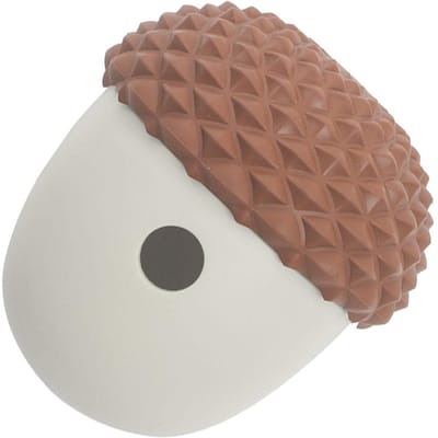 Distributeur de Friandises pour Chien Jouet Durable en Silicone Flexible Multifonctionnel Distribution de Friandises Puzzle Jouets pour Chien Jouet Mangeoire Lente pour Brown with Grey white