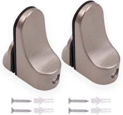 Dailygoods- Glasplankbeugels Verstelbaar - Glasklemmen - Zinklegering - Draagvermogen - 2 Stuks - Klembreedte 2-23 mm - Glasklem