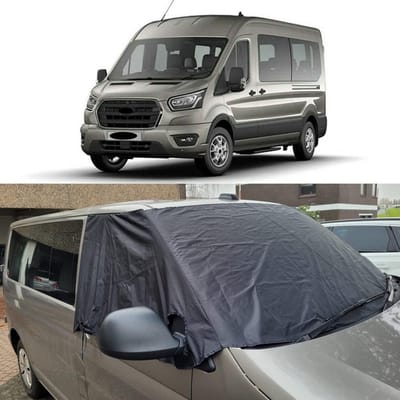 Voorruitafdekking Camper - Raamafdekking Zonwering - Privacy Bescherming - Weerbestendig Isolatie - N.v.t. - Zwart