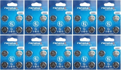 Renata - Knoopcel batterijen - CR2025 - Lithium - 3V - 40 stuks