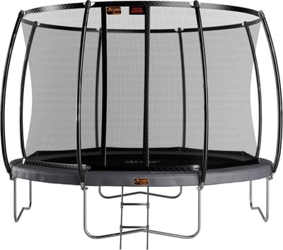 Avyna Opbouw Trampoline Ø365 cm – Inclusief Veiligheidsnet – Grijs – Premium Kwaliteit