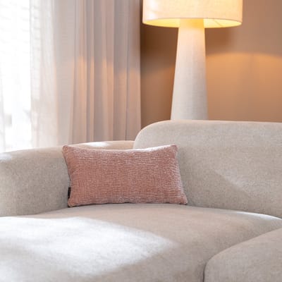 Bronx71® Sierkussen Day chenille roze 25 x 45