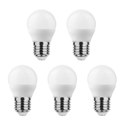 Technik E27 LED Lamp 4.9W - 470lm - 2700K - Warm Wit - LED Globe Mini P45 - Vervangt 40W Halogeen Gloeilamp - 5 stuks