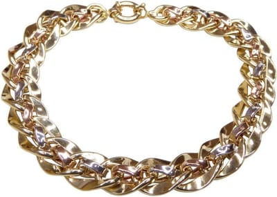 14 karaats tricolor armband