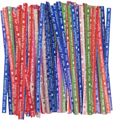 Fako Bijoux - 100 Sluitstrips Tekst - Cadeauverpakking - Twistdraad - Twist Ties - Bindstrips - 10 cm - Especially For You - 100 Stuks